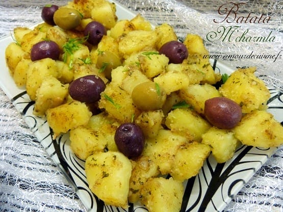 pomme de terre mchermla 007 batata mchermla, charmoula 007