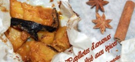 ananas roti en papillotes, dessert rapide et facile a la cannelle et anis etoile