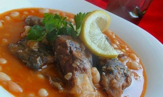 hergma ou ker3ine (pieds de veau) aux pois chiche et riz par Darna