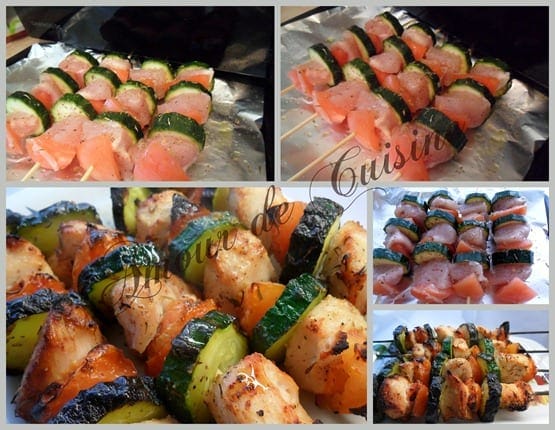 brochettes de poulet au four brochettes de poulet au four