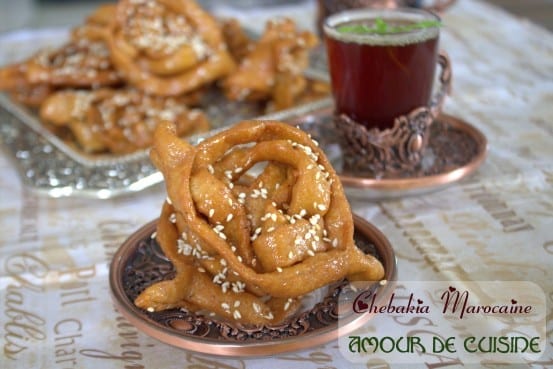 Recette de cuisine marocaine (Maroc  Maghreb) : Halwa Chebakia (gâteau au