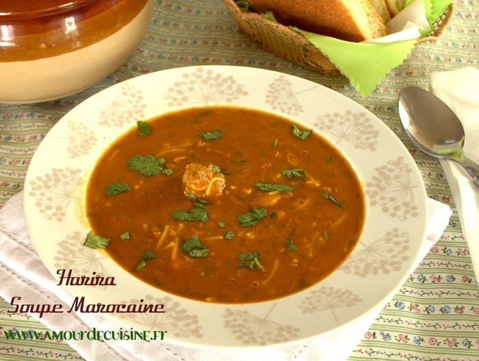 Soupe Harira marocaine  Cuisine libanaise par Sahten