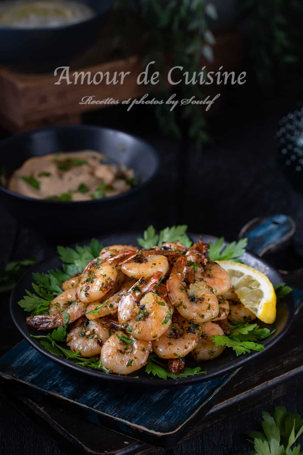 Recette de crevettes sautées à l'ail et persil