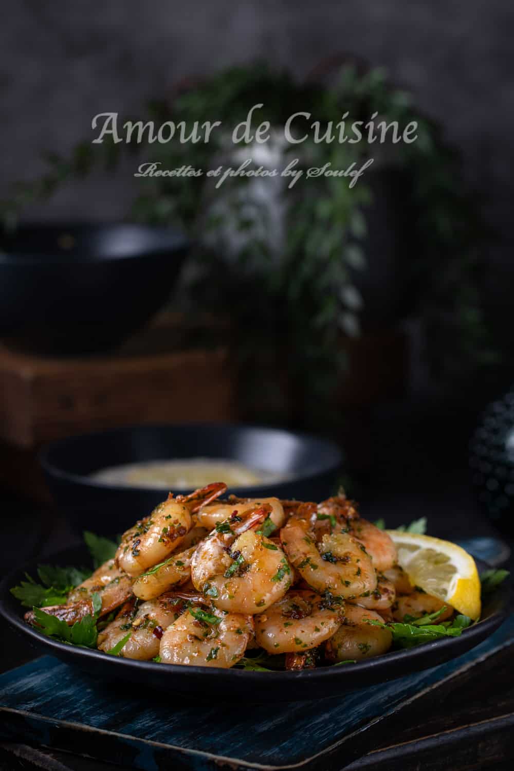 Recette de crevettes sautées à l'ail et persil