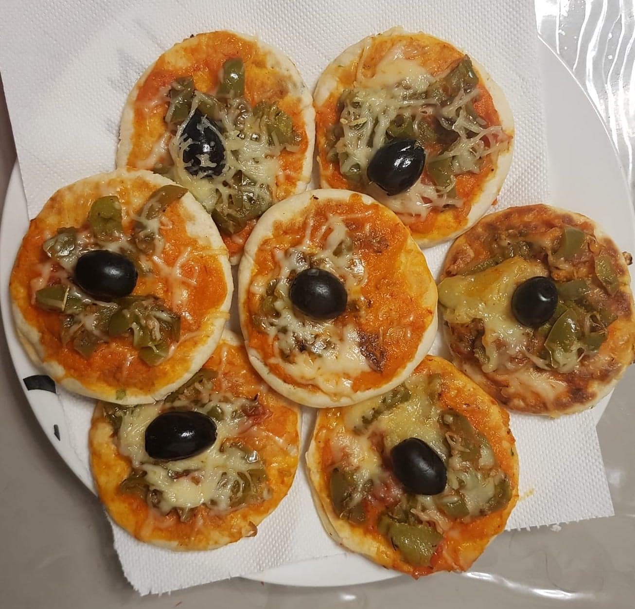 des mini pizzas