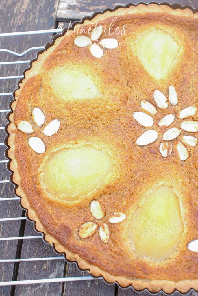 Tarte bourdaloue amandine poire