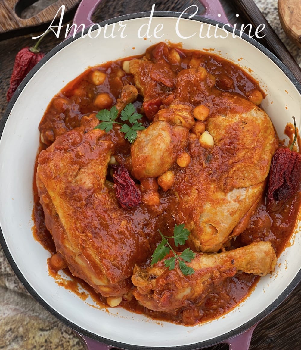 chtitha djedj djadj poulet sauce piquante algerienne