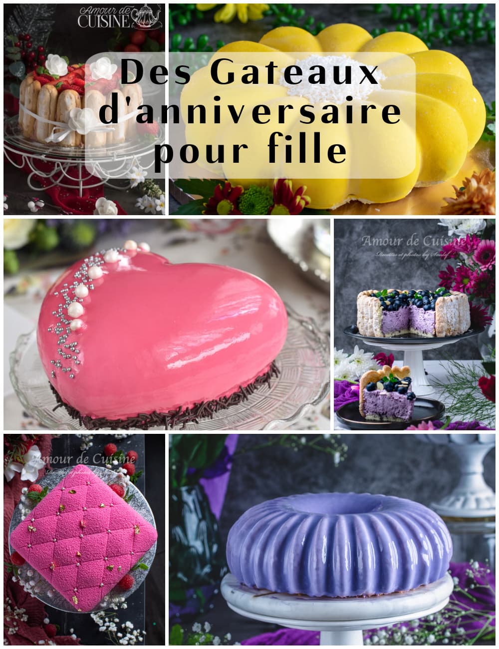 selections gateau d'anniversaire pour fille