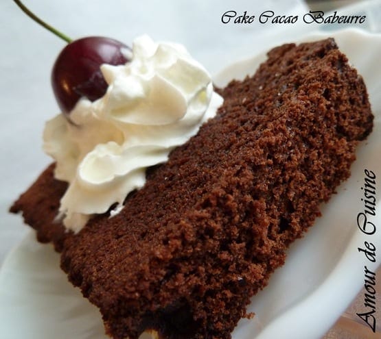 cake au cacao Babeurre ou lben