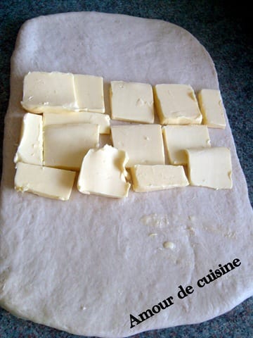 Préparation de la pate feuilletée