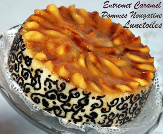 Entremets pommes et caramel