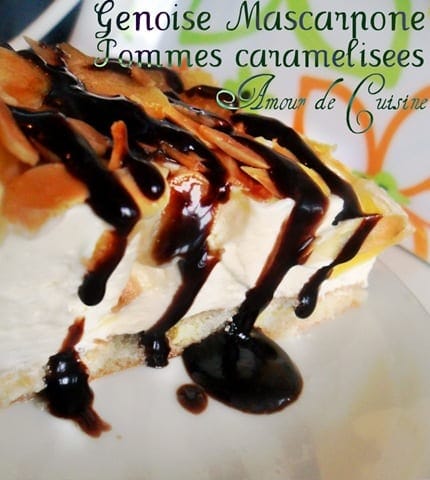 Genoise Mascarpone Pommes Caramelisees