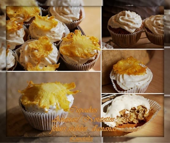 cupcakes ananas noisettes