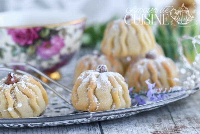 rochers sablés aux amandes, Mghabar, لمغبر