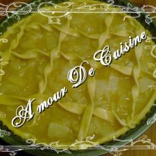 Recette Tarte aux pommes et poires WW