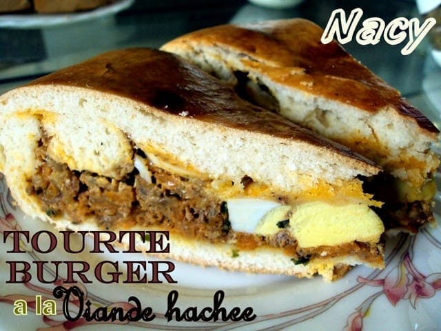 tourte burger a la viande hâché