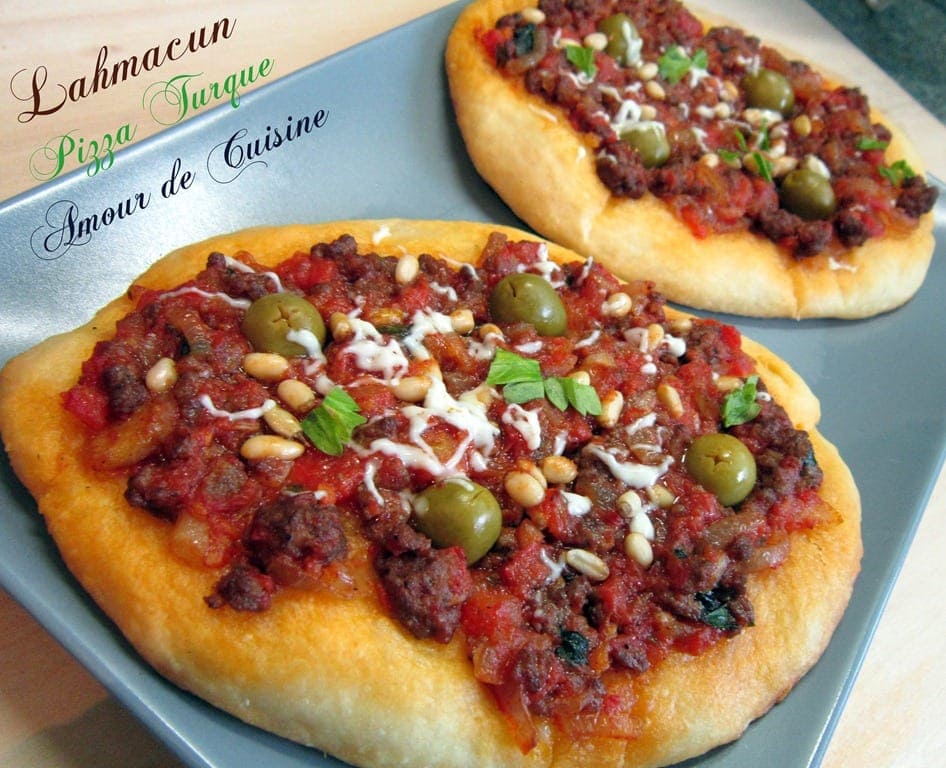lahmacun – pizza turque لحم عجين