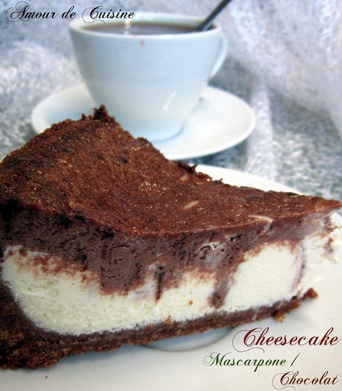 cheesecake mascarpone / chocolat