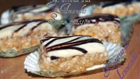 Carres Aux Amandes Sans Cuisson Amour De Cuisine