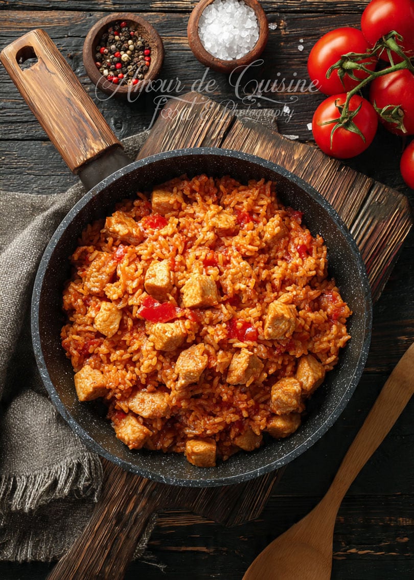 riz au poulet typiquement Algerois