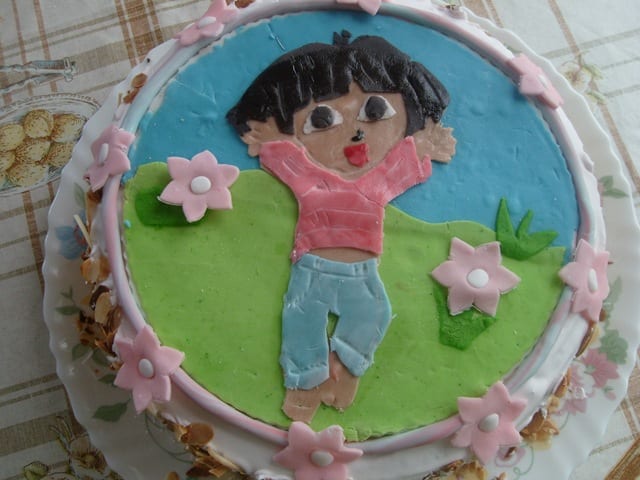 recette du gateau d’anniversaire Dora de Ines