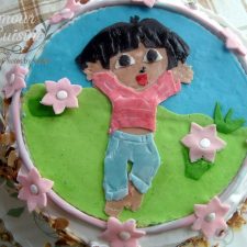 recette du gateau d'anniversaire Dora de Ines