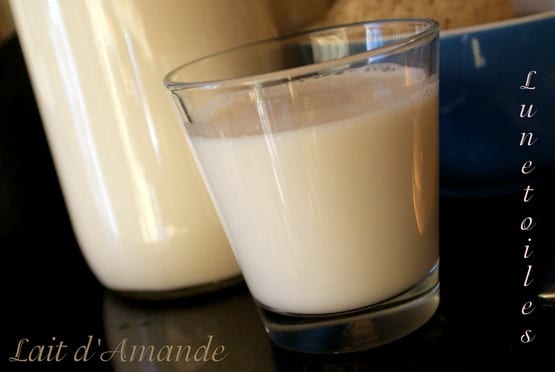 lait d'amande maison