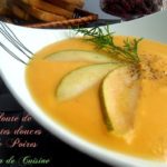 soupe de patate douce et poires