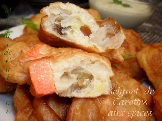 beignet de carottes aux epices