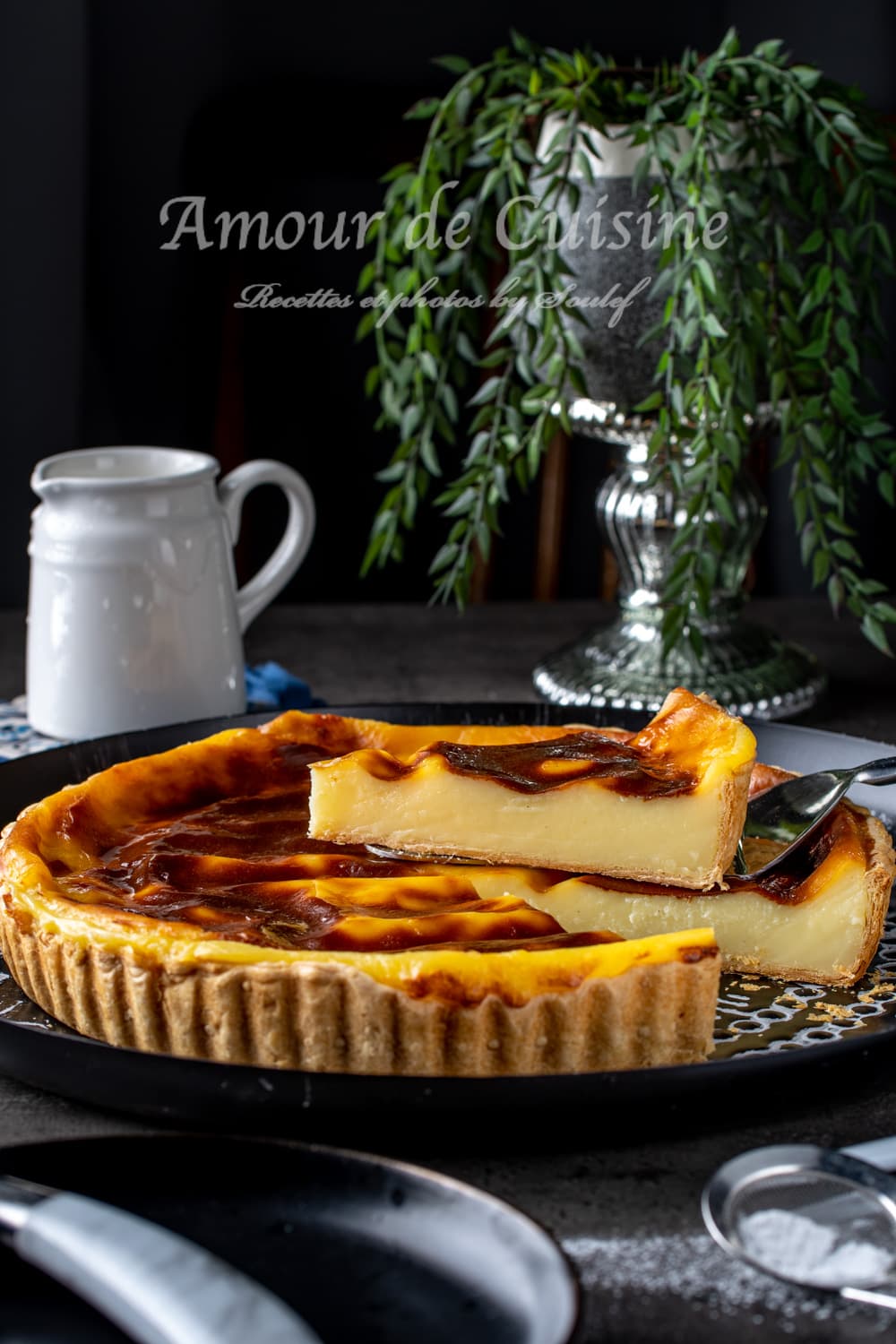 flan patissier à la pate feuilletée