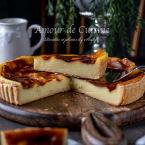 flan patissier à la pâte feuilletée