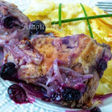 Recette de cuisses de poulet aux myrtilles