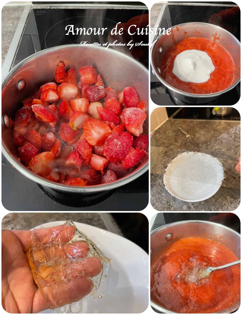 preparer la mousse aux fraises