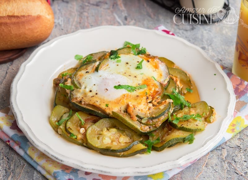 Trebia ou tajine de courgettes aux oeufs