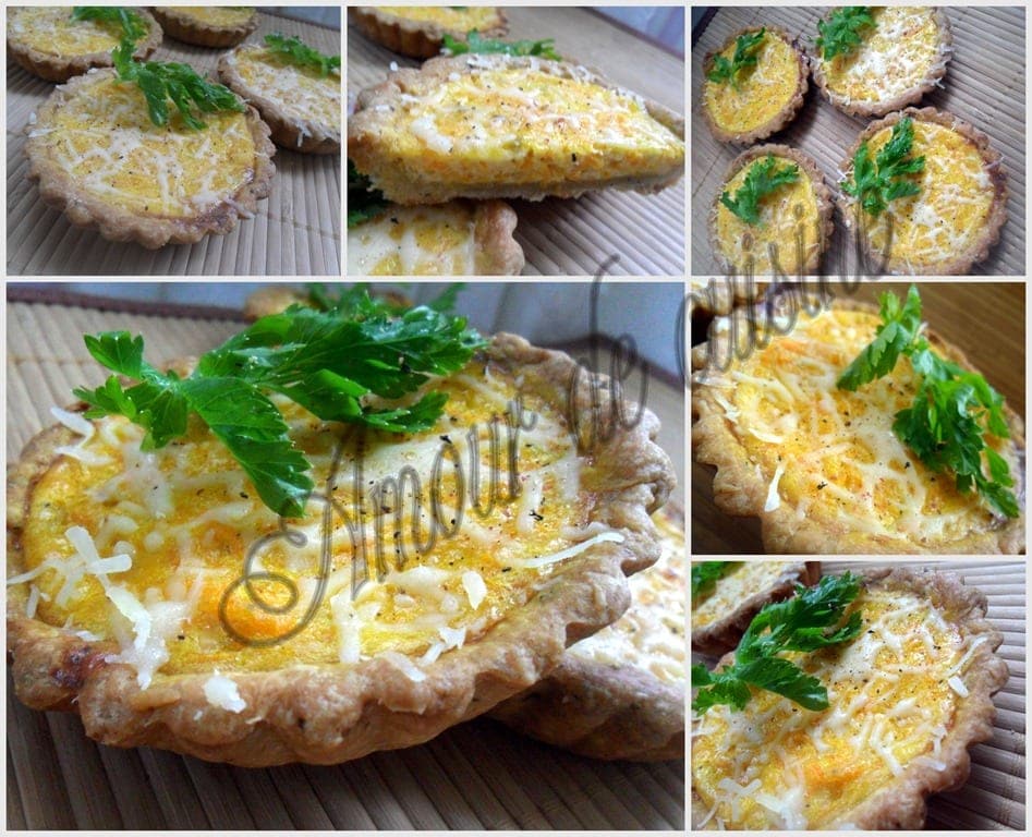 mini quiches aux carottes