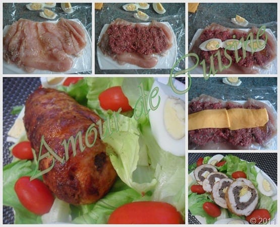 2011-09-19 boudins de poulet farci poulet farci a la viande hachee