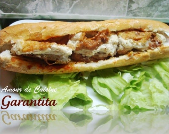 garantita karantika قرنطيطة, sandwich karatika avec harissa