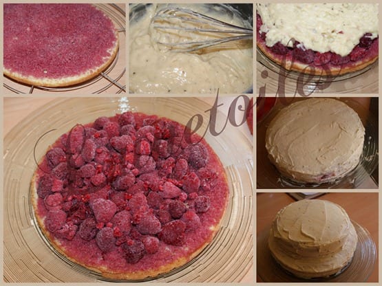 piece montee aux framboises