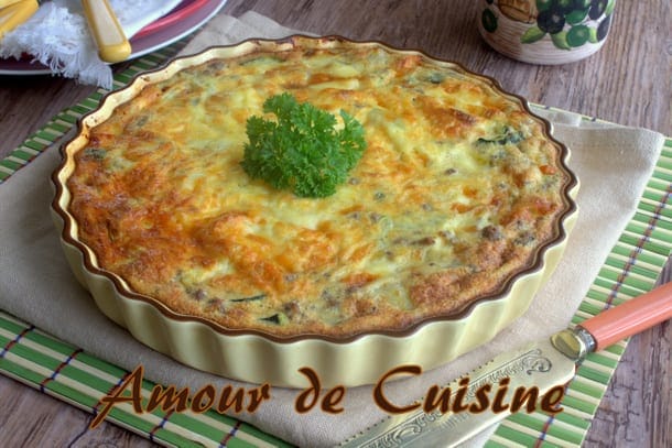 gratin de courgettes et viande hachée