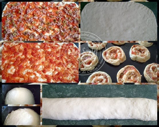 preparer la pizza roll