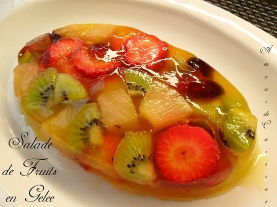 Salade de fruits en gelée