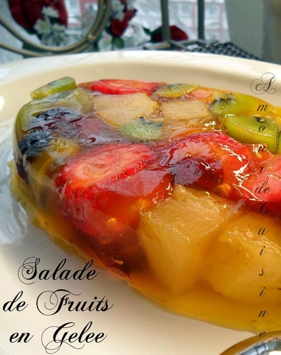 Salade de fruits en gelée