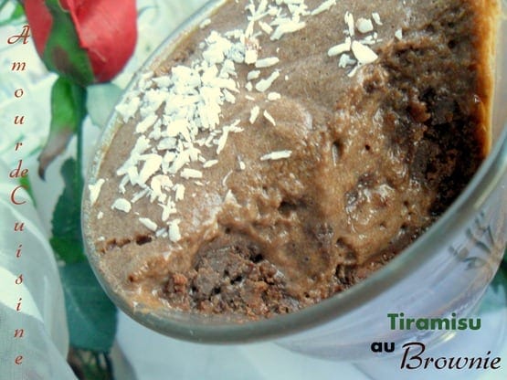 tiramisu au brownie, dessert italien