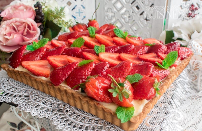 tarte aux fraises facile