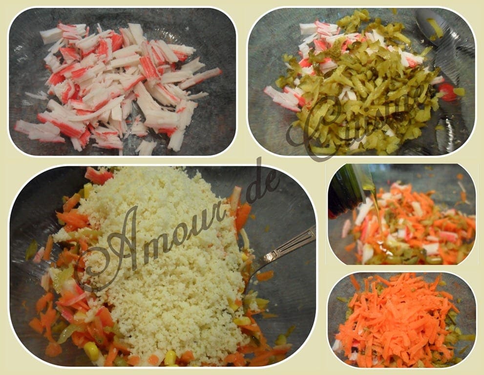 salade de couscous au surimi