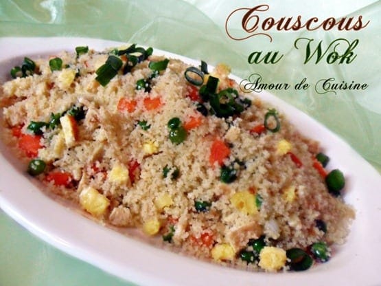 couscous cantonais, Couscous au wok