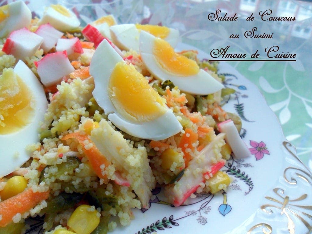 salade de couscous au surimi