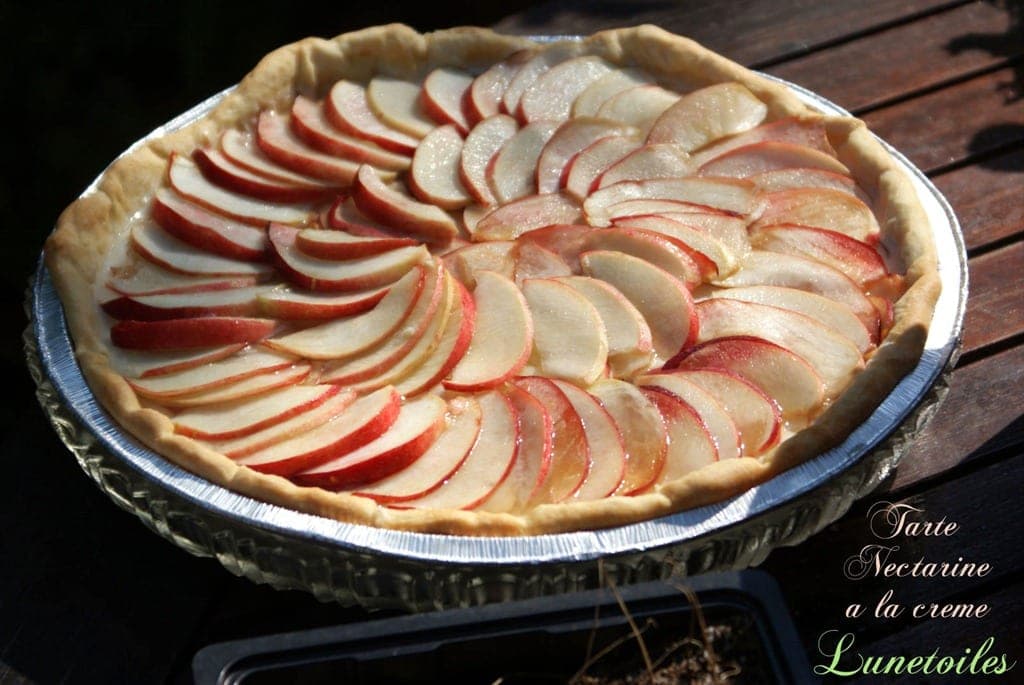 tarte aux nectarine et creme patissiere