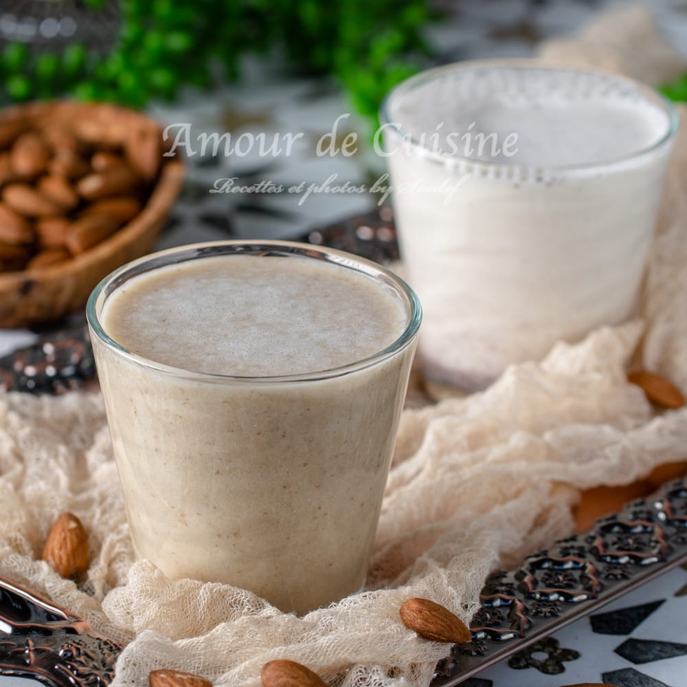 Jus d’amandes marocain ( 2 recettes)