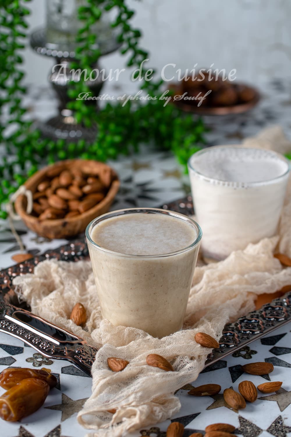 jus d'amandes marocain preparé de 2 facons